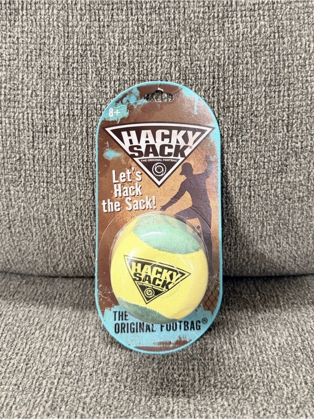 Hacky Sack - The Original Footbag In Yellow/Green Viral TikTok Soccer Kick Ball
